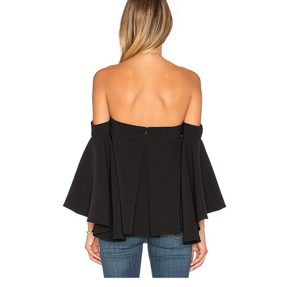 Milly - Off The Shoulder Rosa Top - Picture 2 of 5